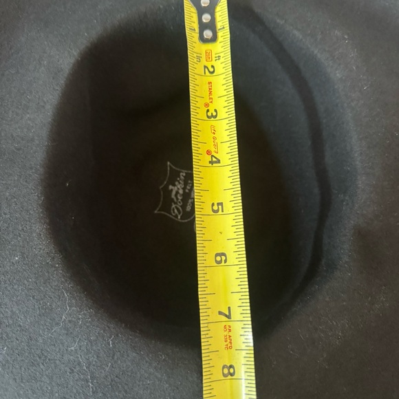 Vintage Black Wool Wide Brim Bow Dress Hat USA Church‎ Formal Round Crown main image 8